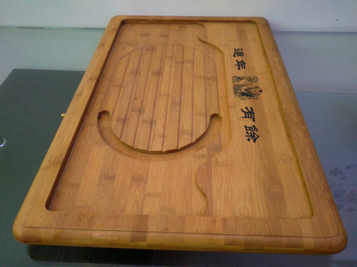 特价 孟宗竹竹茶盘 接管式 厚实稳重 竹茶海 大号 茶道功夫茶具