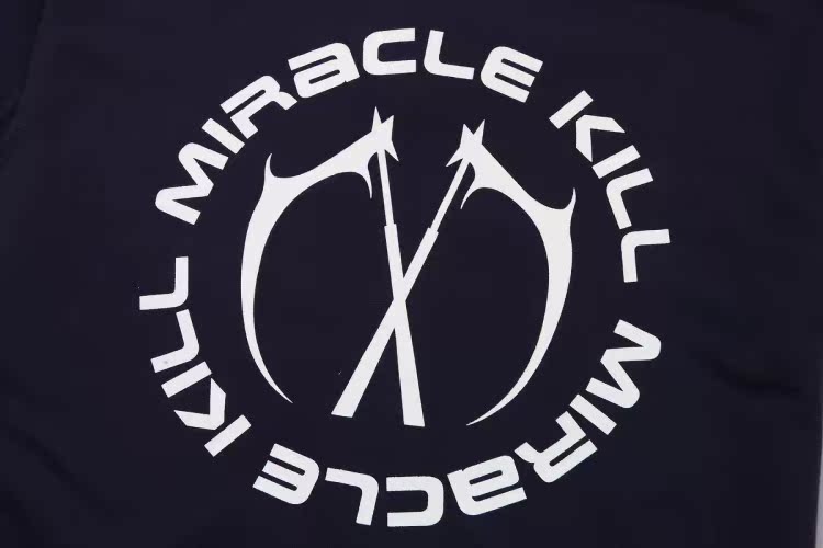 【图】mk双刀miracle kill暗黑风经典logo大圆圈夜光款潮牌男装短袖