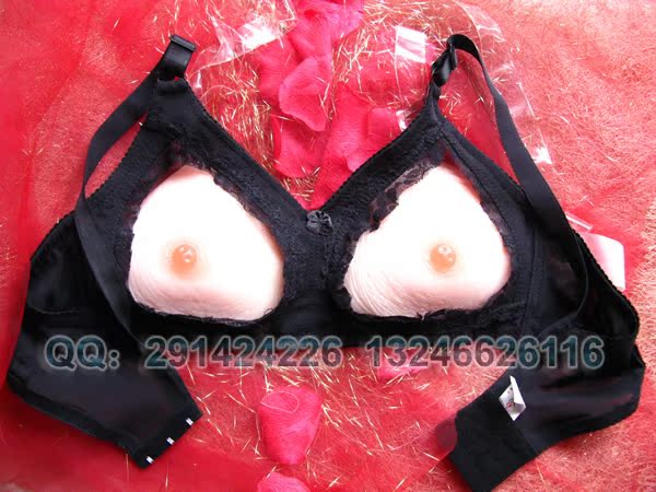 多功能 爱美丽硅胶连假乳房<em>文胸</em>义乳连体CD变