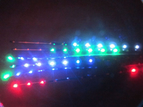 led汽车彩灯 爆闪灯 软条灯 装饰灯 跑马灯 流水灯 游侠灯 30cm