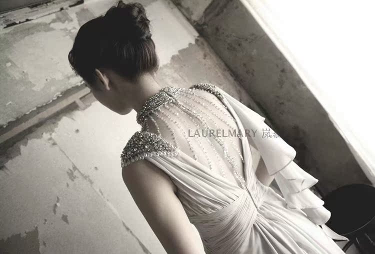 LAURELMARY sponsors the 2015 new Korean style wood drill long ball dress toast annual service dress such as the color blue and gray Custom size (contact Customer Service), pictures, price, brand platters! Elections are good character, the national distribution, so why buy now enjoy more preferential! Health