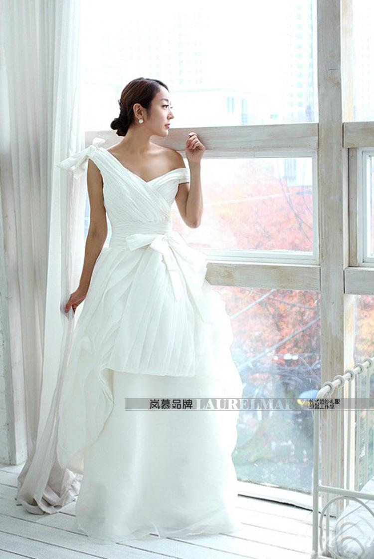 The sponsors of the 2015 New LAURELMARY) Wang smiled style Korean deep V-Neck Top Loin of Sau San temperament wedding dresses S(B=80/W=64) pure white picture, prices, brand platters! The elections are supplied in the national character of distribution, so action, buy now enjoy more preferential! As soon as possible.