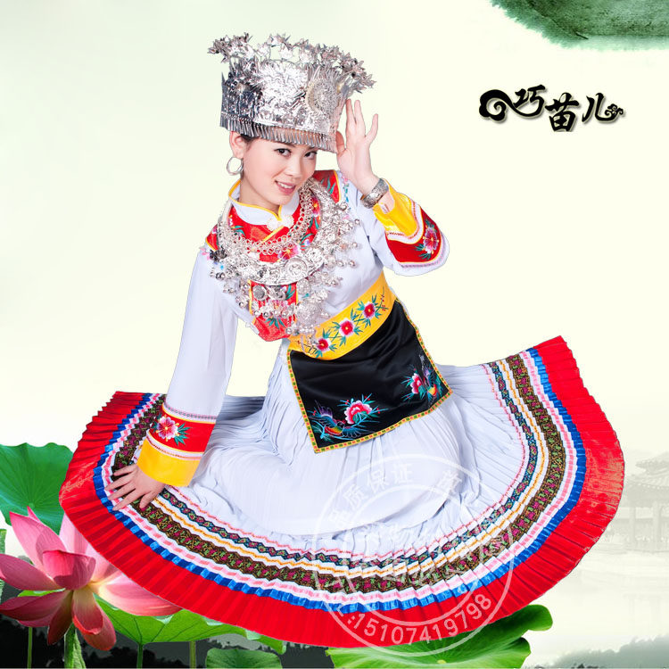 土家族苗族<em>男女民族舞蹈</em>演出服装服饰五十六5