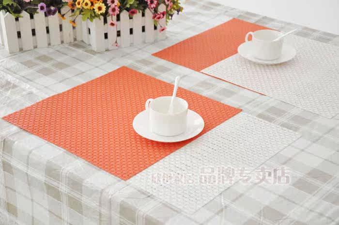 CMWE Xinyi green PVC tasteless waterproof and breathable 35*3CM placemat | insulating mat | | dining table pad coasters