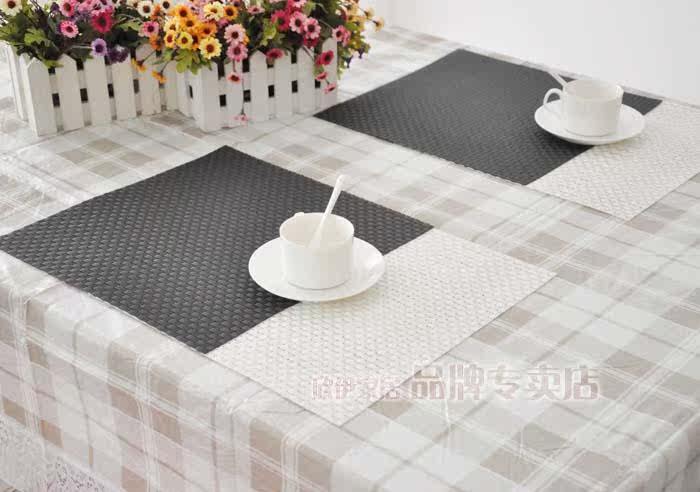 CMWE Xinyi green PVC tasteless waterproof and breathable 35*3CM placemat | insulating mat | | dining table pad coasters