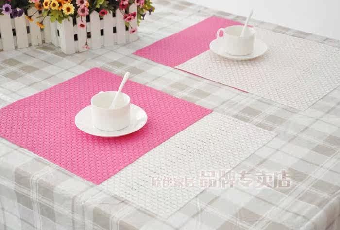 Xinyi green PVC tasteless waterproof and breathable 35*3CM placemat | insulating mat | | dining table pad coasters