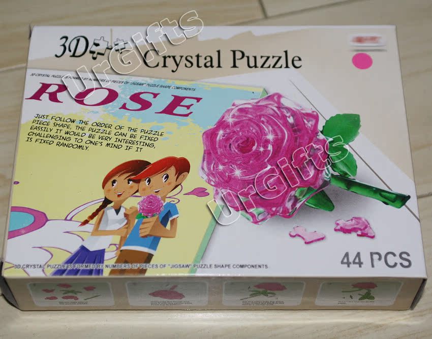 crystal rose puzzle instructions