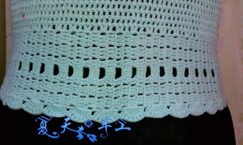 <em>手工毛衣</em>钩针<em>编织</em>女款<em>缕空</em>短袖小外