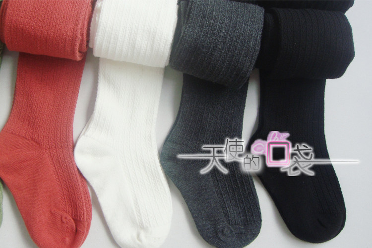 Kids Rainbow Angel Pocket child Joker even ribbed leggings girls pants socks Kids pants