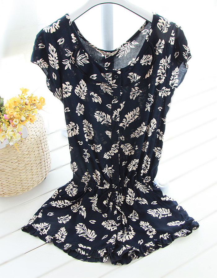 2013夏款短袖<em>连体</em>裤 绵绸连衣裤<em>短裤热裤</em>女波