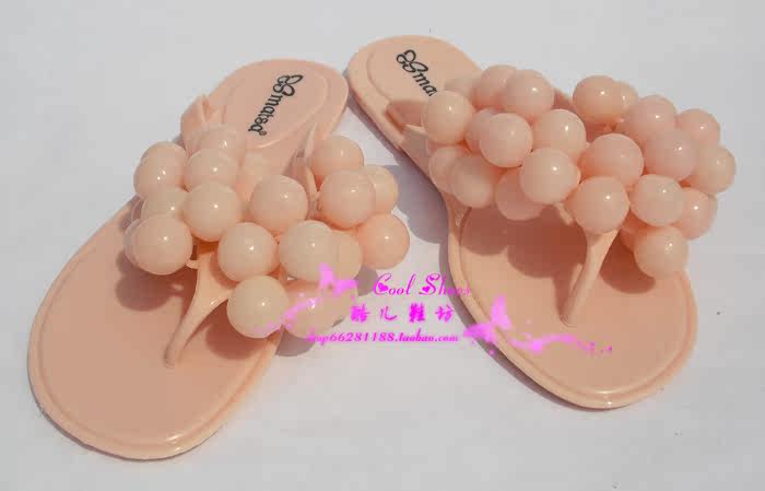 包邮 夏季新款 正品韩国matsa<em>麦莎</em> 葡萄拖鞋 平