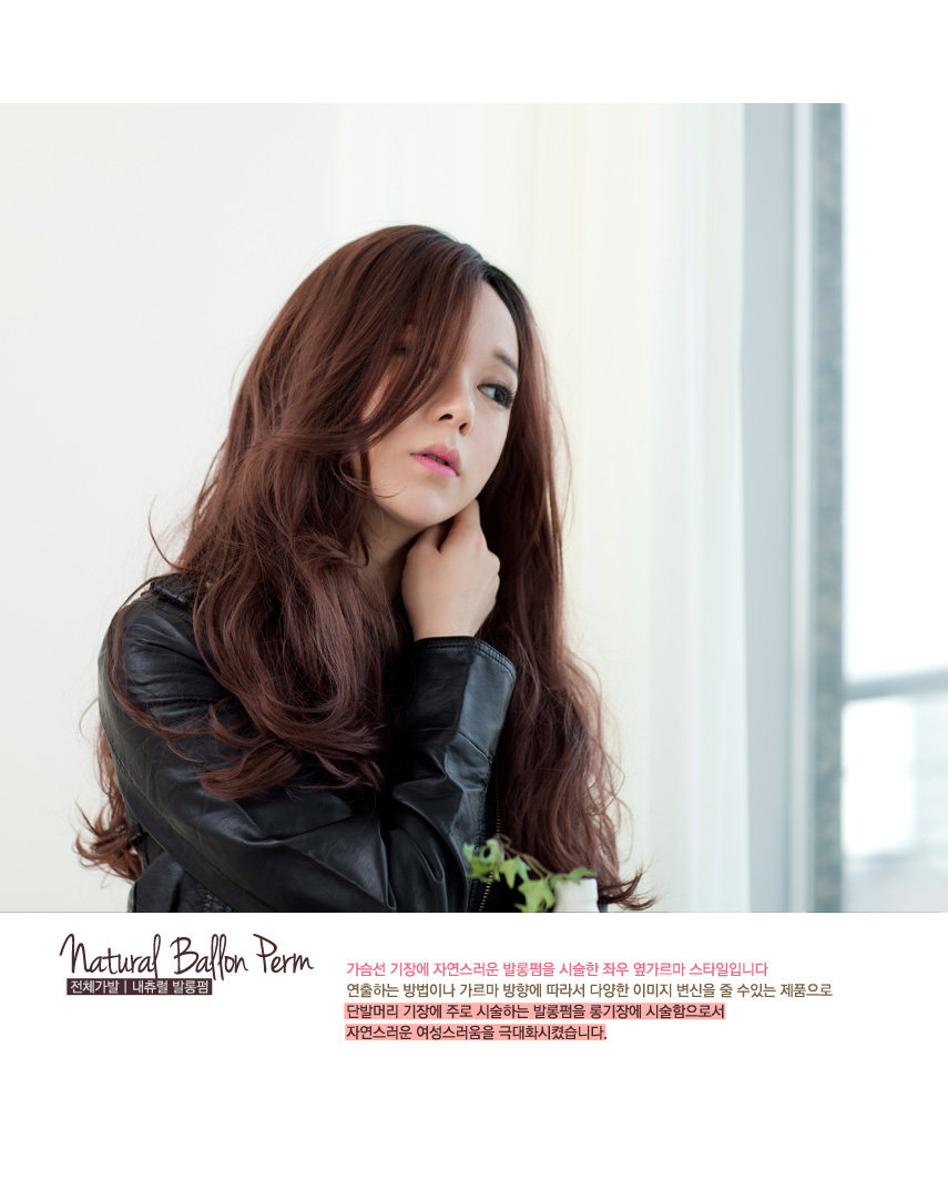 Yina 独家'【2013款韩国最新流行中分<em>长卷发型</em>