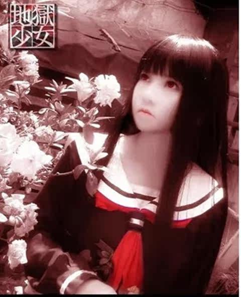 包邮 日韩学生校服<em>地狱少女</em>阎魔爱水手服 COS