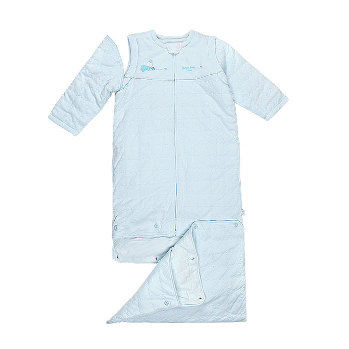 British cotton baby sleeping bag a genuine anti-kick was lengthened sleeping bag with detachable sleeves
