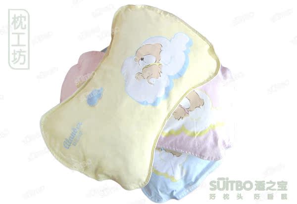 适之宝 棉基儿童保健枕头1~6号 真正加长婴儿枕头 宝宝定型枕头
