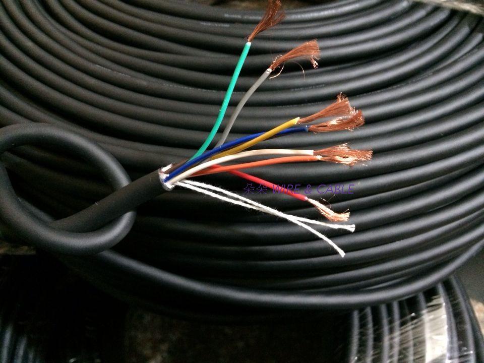 控制电缆-8芯0.4平方拖链行车线高柔电线电缆