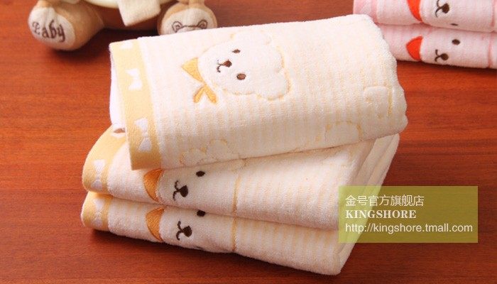 Gold cotton towel four cartridge cartoon cute bear care skin soft and comfortable new products