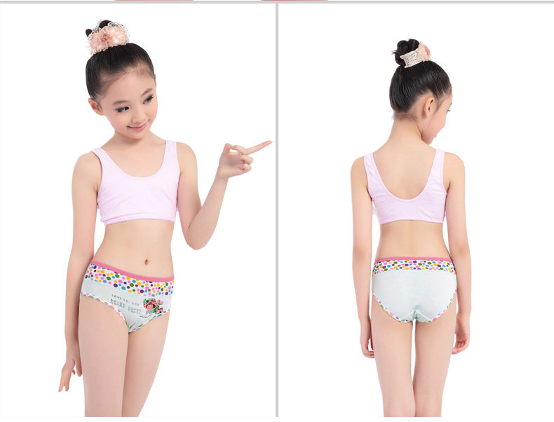 <em>浪莎</em> 儿童<em>内裤</em>竹浆纤维抗菌可爱印花女孩平角