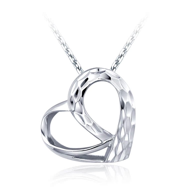 【评价】周大福官方正品925银年青系列心形吊