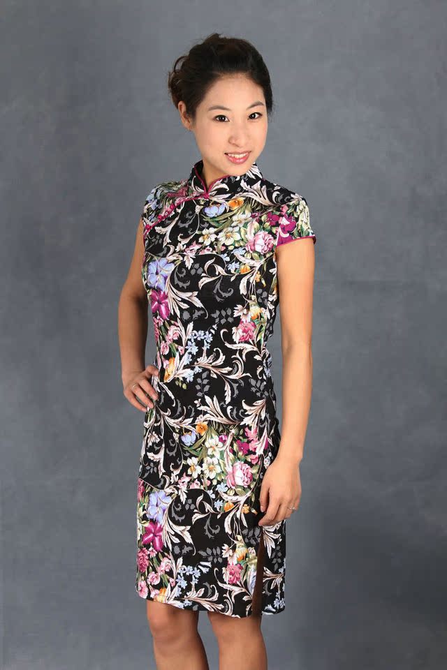 98.00元,淘宝热卖锋铭 茶楼 旗袍 服务员工作服