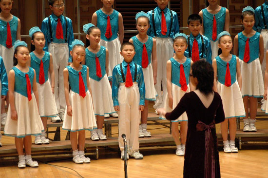 六一儿童表演服大合唱服装演出服小学生中学生朗诵服舞台蓝色秒杀