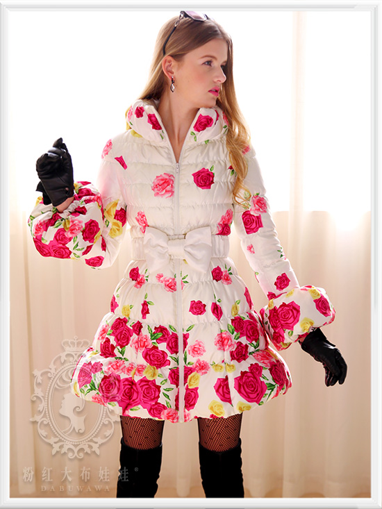 Женский пуховик Big pink cloth doll c37xa 12.12 Женский пуховик Big pink cloth doll c37xa 12.12