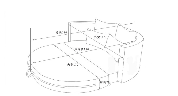 佛山牧品家具批发多功能 半圆沙发 布艺双