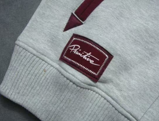 美国潮牌PRIMITIVE 撞色 毛绒LOGO 棒球夹克