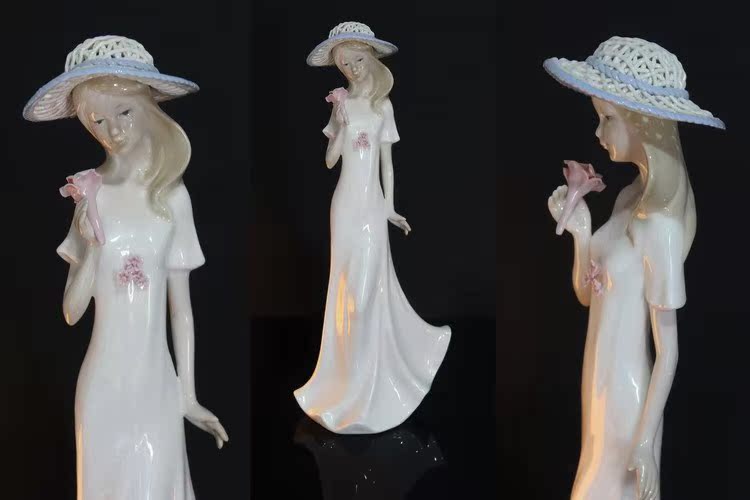 陶瓷女孩 优雅摆设精品 少女乔迁装饰品 家居饰品