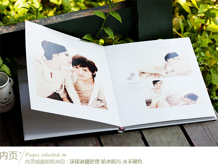 12寸<em>照片书</em>diy<em>定做</em> 个性影楼婚纱相册设计制作