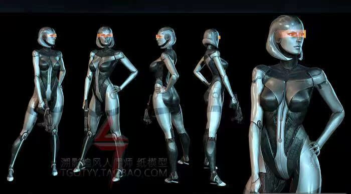 【质量效应-mass effect 3 】 性感美女机器人 edi 纸模型