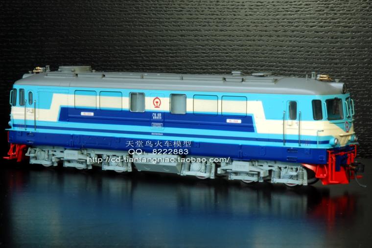 百万城火车模型 中国nd2型内燃机车(蓝色涂装,广局长段0225)