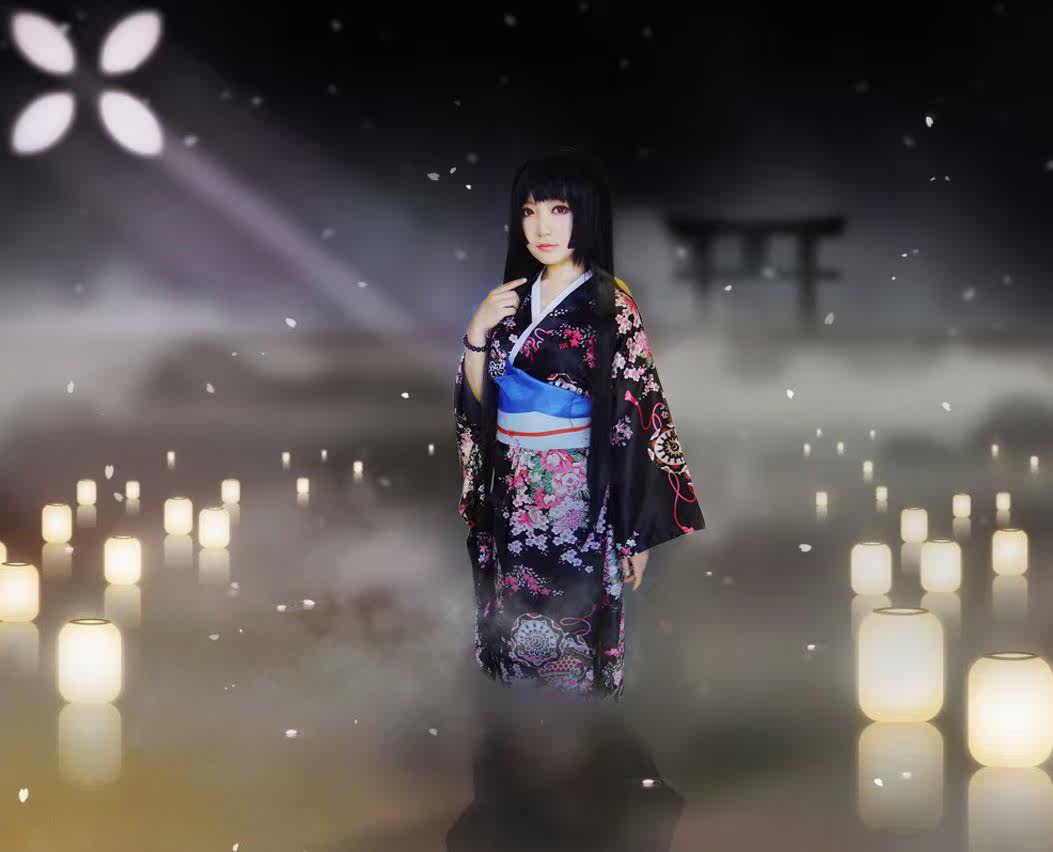 ☆阿Q良品☆ cos <em>地狱少女</em>和服 阎魔爱和服 二