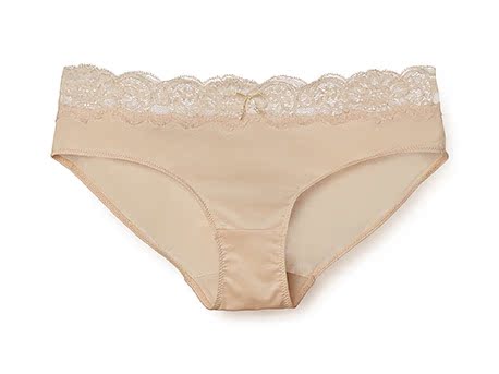 夏娃的诱惑 女式蕾丝平角裤星海简约无痕中腰