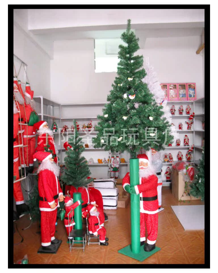 大(300cm)爬圣诞树的圣诞老人\/圣诞节装饰物】