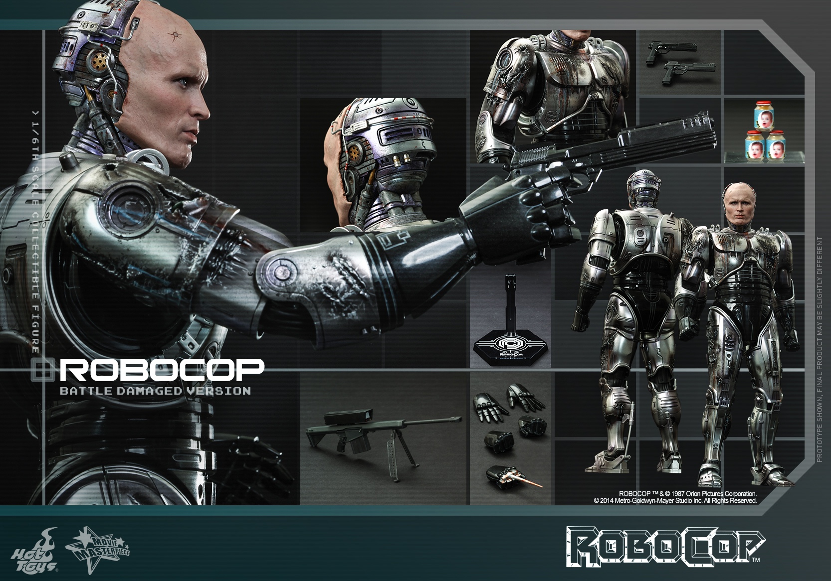 Hottoys   1 / 6   MMS265 / MMS266   Mechanical warfare police   Single person War damaged version / Suit Edition