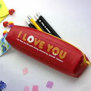 England style bag Pu leather pencil case stationery pencil bag Korea stationary random