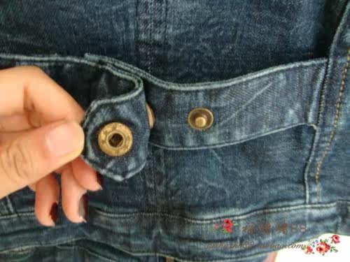 o<em></em>nLY 2011款 修身深V 可脱卸毛<em>领</em> <em>翻领</em> <em>牛仔马</em>