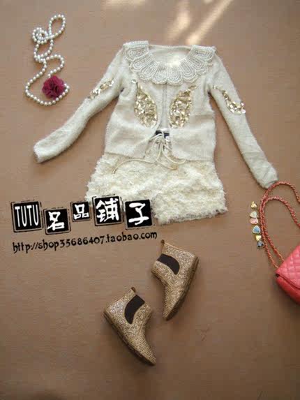 【2012新款 欧美原单b ab/izzue亮片<em>毛衣闪片</em>毛