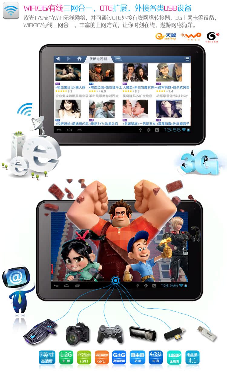 Планшет Uniscom 8G T79 4.1 IPS Wifi 3G Планшет Uniscom 8G T79 4.1 IPS Wifi 3G