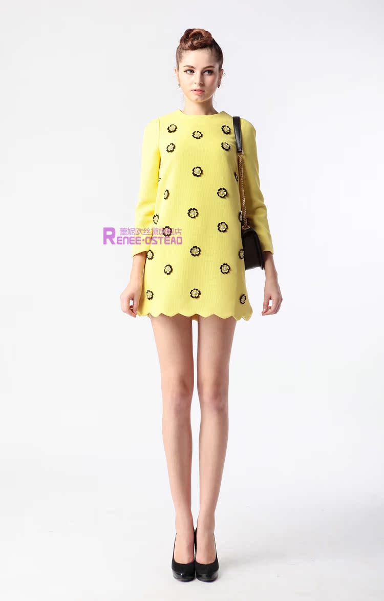 Женское платье The renee ostead dm2208764 2013 1133080560 Свитер Женское платье The renee ostead dm2208764 2013 1133080560 Осень 2013 Однотонный цвет Свободный покрой линии талии Свитер Рукав 3/4 О-вырез Короткая юбка (76-90 см)