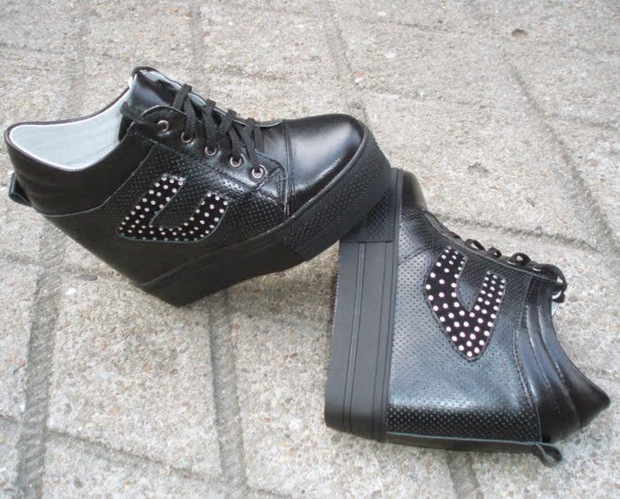 坚城独家品牌亮丽水钻 正品内增高休闲鞋 女鞋