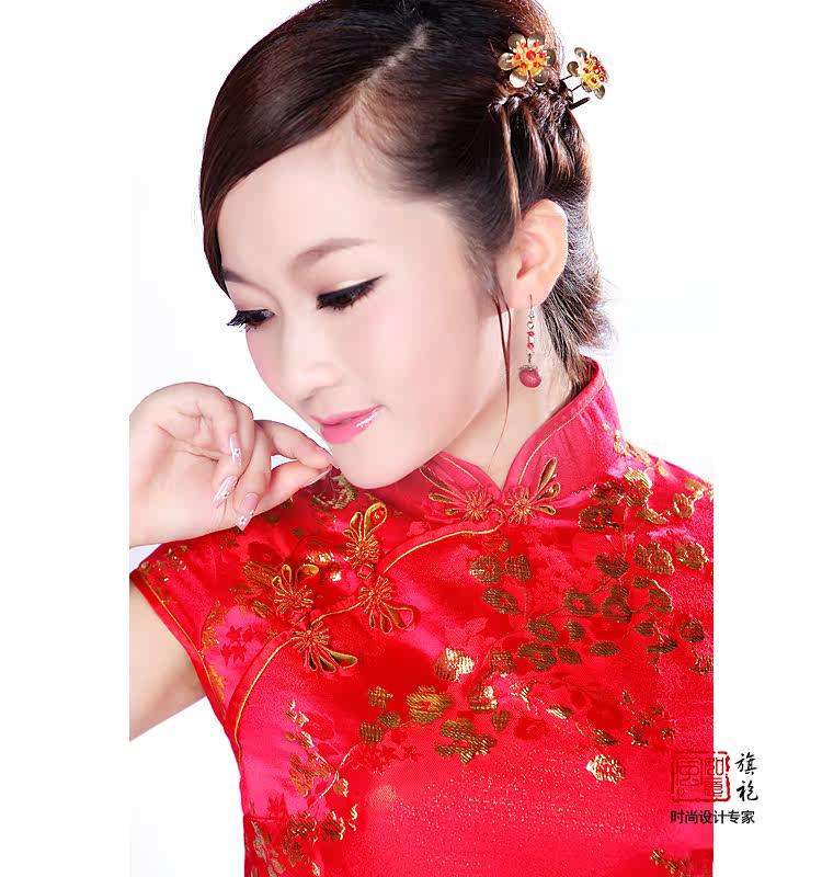 舞红 中国风时尚<em>特色女装</em>旗袍夏改良修身旗袍