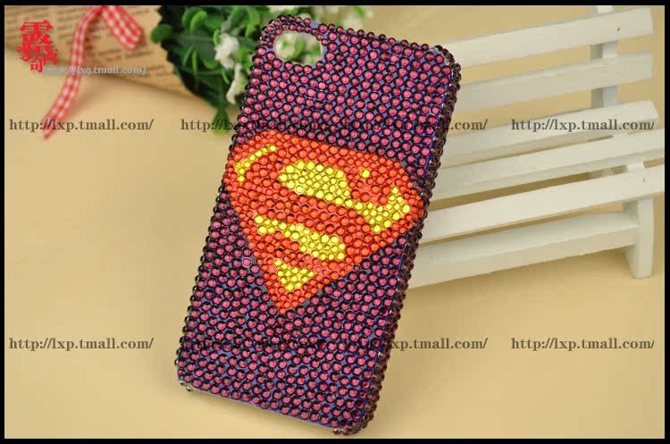 超人 diy材料包 小米三星iphone4\/5外壳手机美