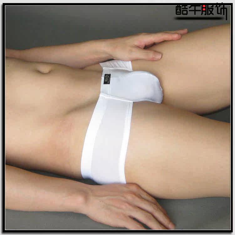Lemon-tree Stretchy Iced Silk Low Waist Thin Transparent Sext Thongs