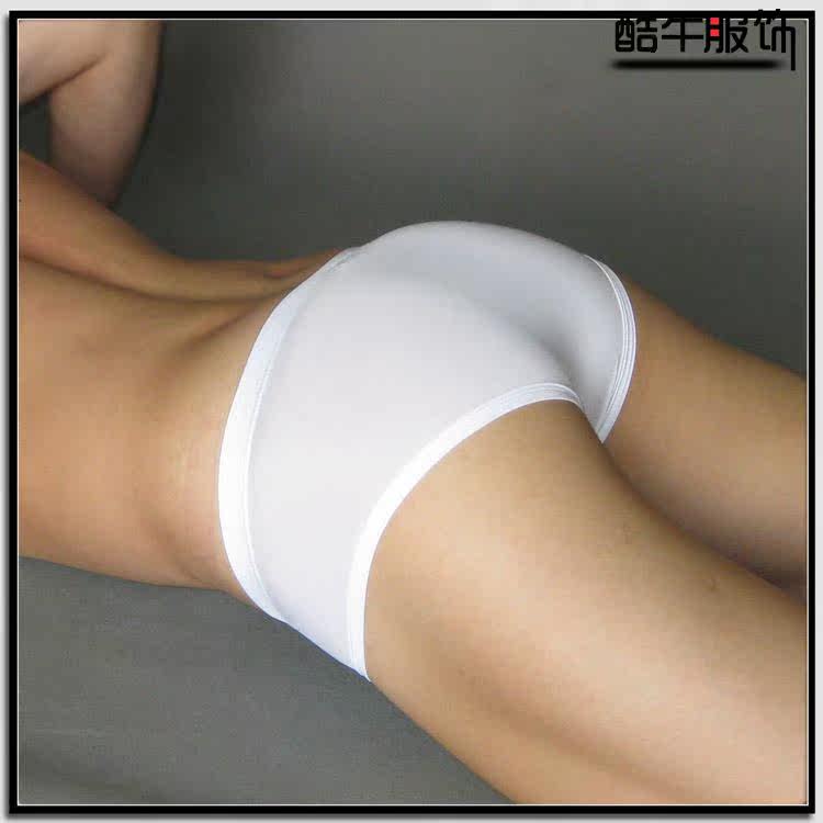 Lemon-tree Stretchy Iced Silk Low Waist Thin Transparent Sext Thongs