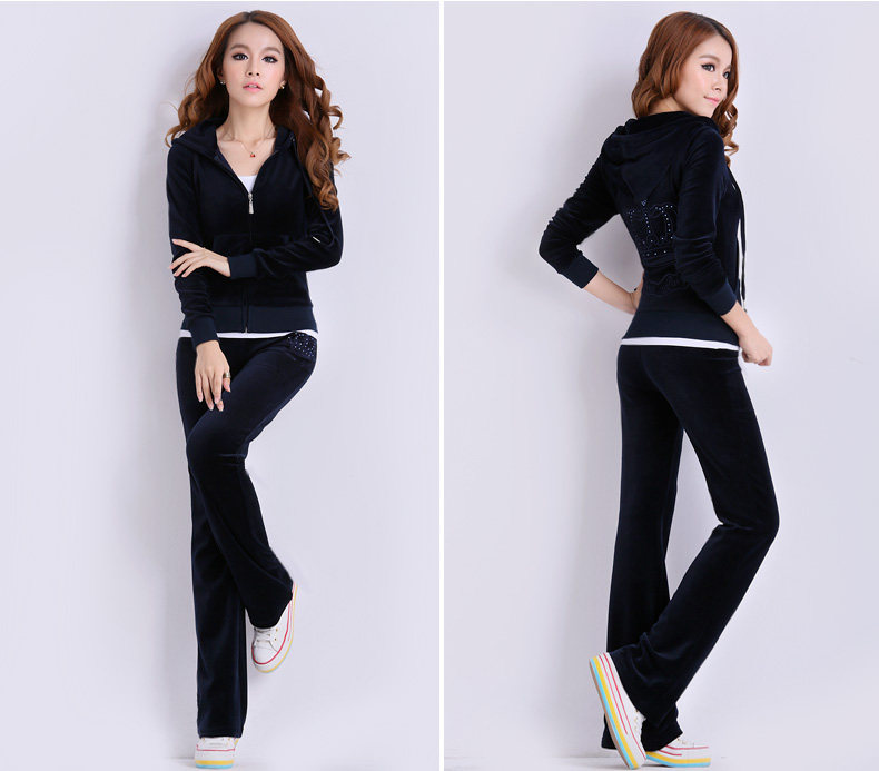 派衣阁2013金丝天鹅绒运动<em>套装女</em>运动服<em>套装</em>