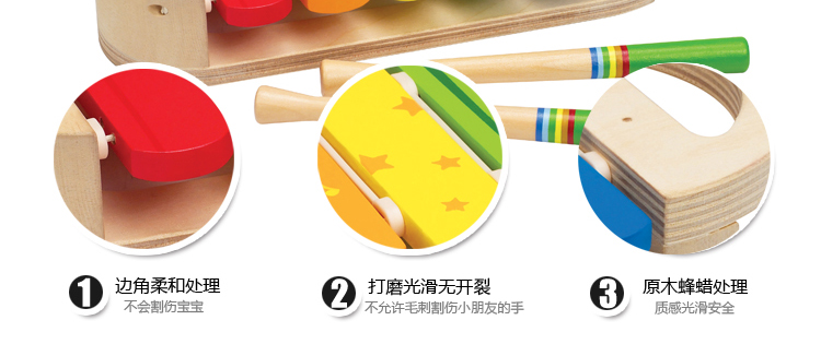 Ксилофон hape小木琴 敲琴台宝宝益智早教婴幼儿童1-3-6岁培养乐感木制玩具 Ксилофон hape小木琴 敲琴台宝宝益智早教婴幼儿童1-3-6岁培养乐感木制玩具