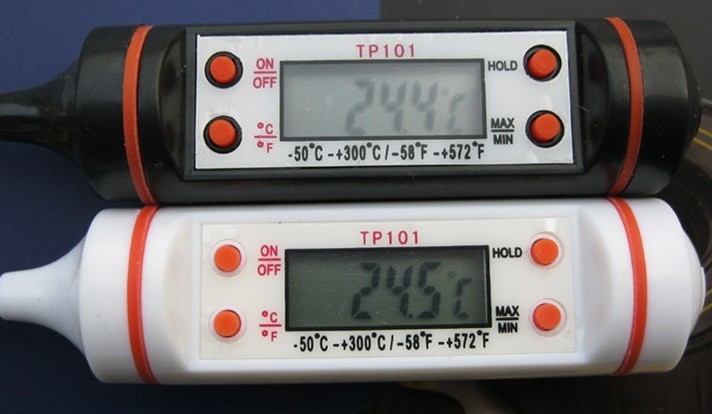 【供应TP101探针式温度计 测食品油 汤 水温度