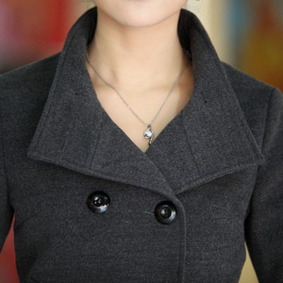 2014春<em>秋冬</em>新款正品<em>毛呢外套短款女</em>毛呢短外